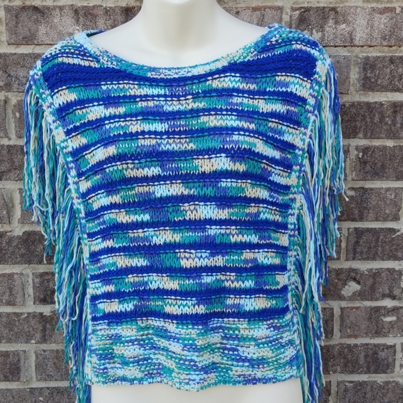 1. State Tops - 1.State Fringed crop sweater